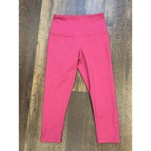 Zella Leggings Womens Small Pink Mid Rise Cropped‎ Capri Yoga Run Gym Athletic